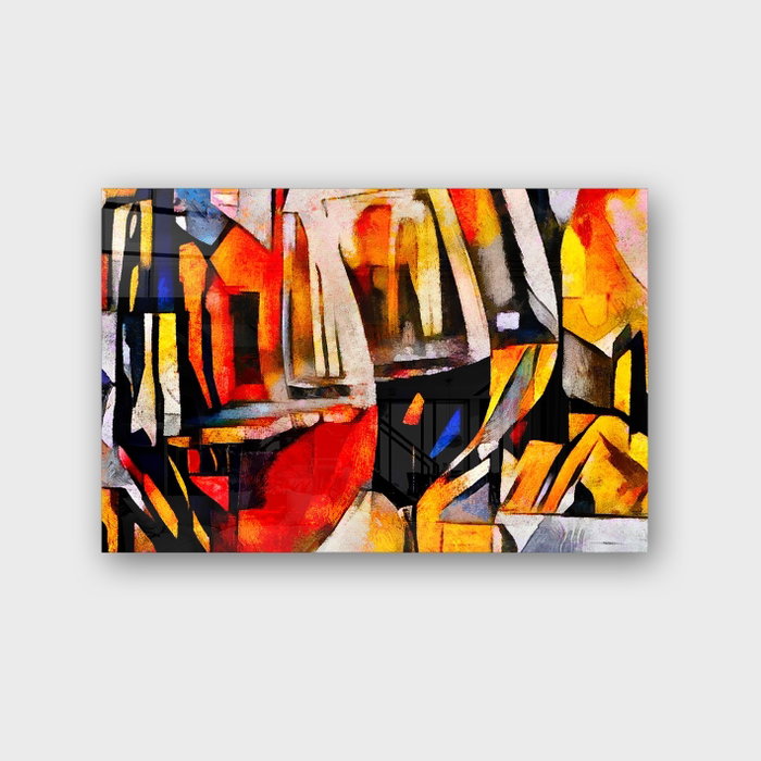Wallity Pintura decorativa de vidrio templado Multicolor 40 x 60 cm